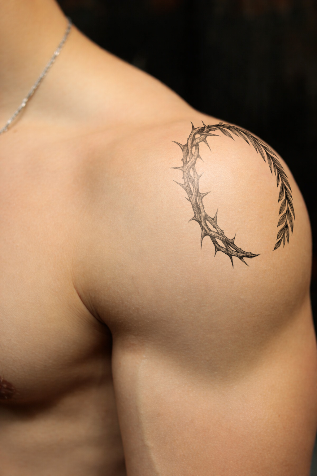 With the tattoo applied